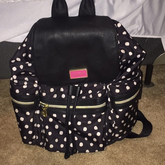 Betsey Johnson Handbags - Betsey Johnson Polka Dot Backpack
